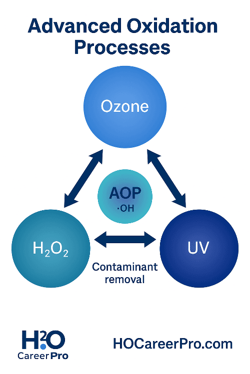 Advanced oxidation process (AOP) diagram